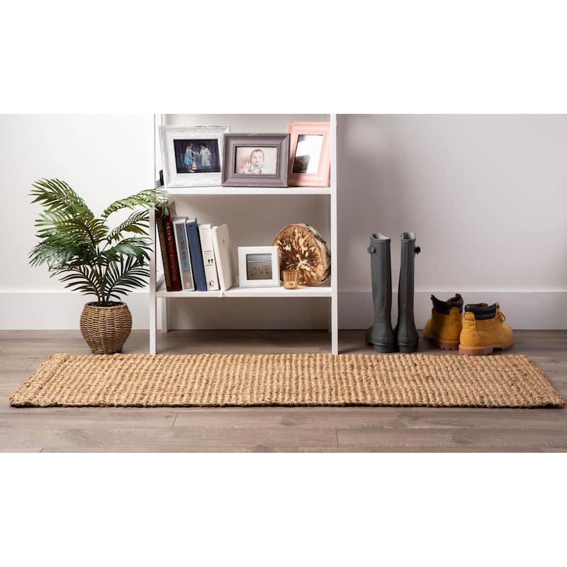 J&M Golden Jute Floor Runner 22x60 - 22x60 inch