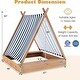 preview thumbnail 5 of 4, Wooden Sandbox Canopy Tent w/ Fir Wood Frame & 2 Bench Seats