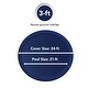 preview thumbnail 16 of 15, Blue Wave Round Leaf Net Above Ground Pool Cover