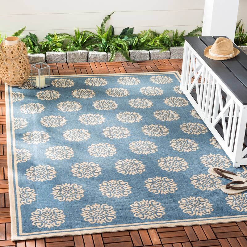 SAFAVIEH Beach House Indoor/ Outdoor Waterproof Patio Backyard Rug