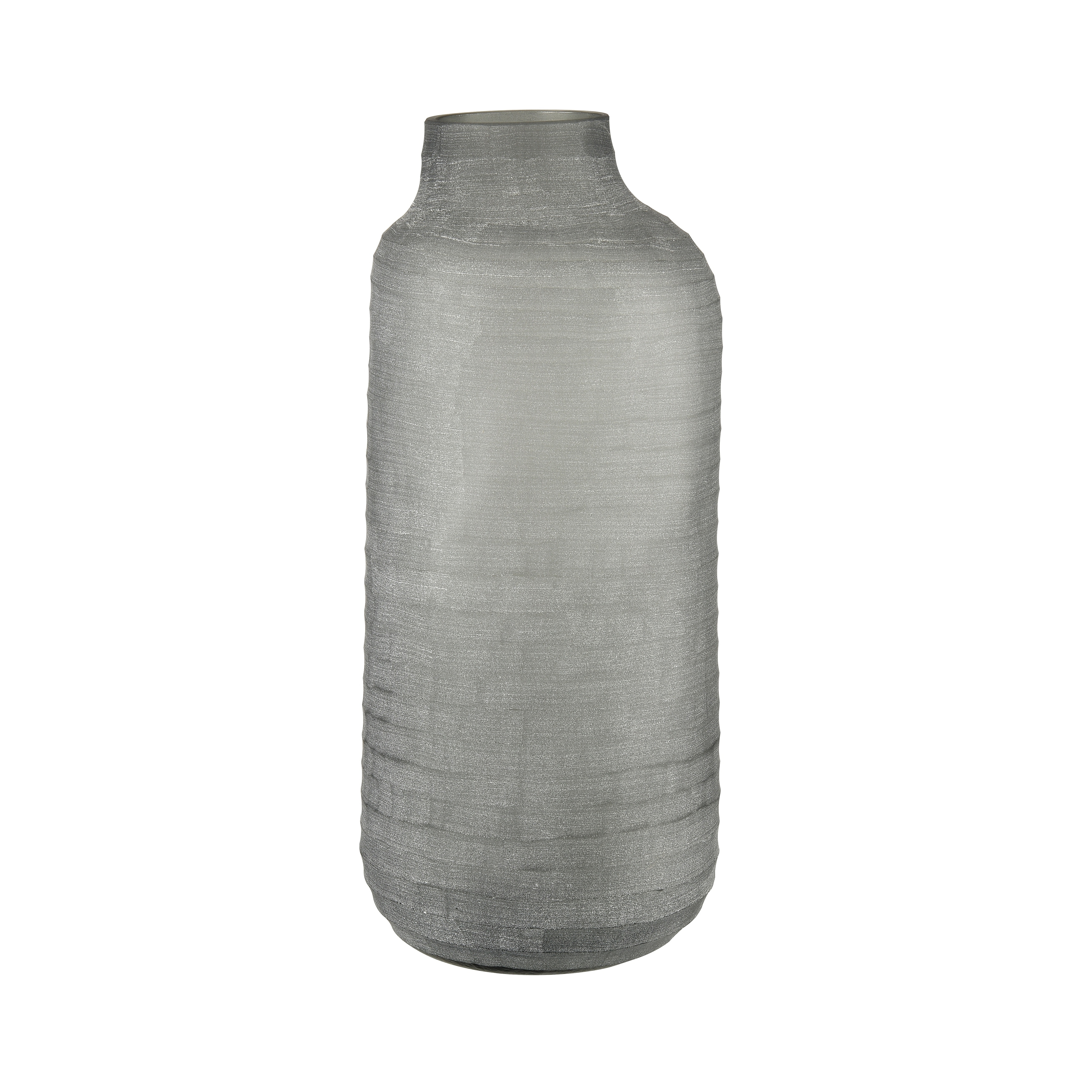Atlas Otto Frosted Glass Matte Gray Vase