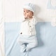 preview thumbnail 2 of 2, Newborn Baby Boy Coming Home Outfit Set, Retro Style - 10 Pcs