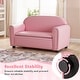 preview thumbnail 6 of 8, Gymax Kids Sofa Armrest Chair Lounge Couch Wood Construction Storage