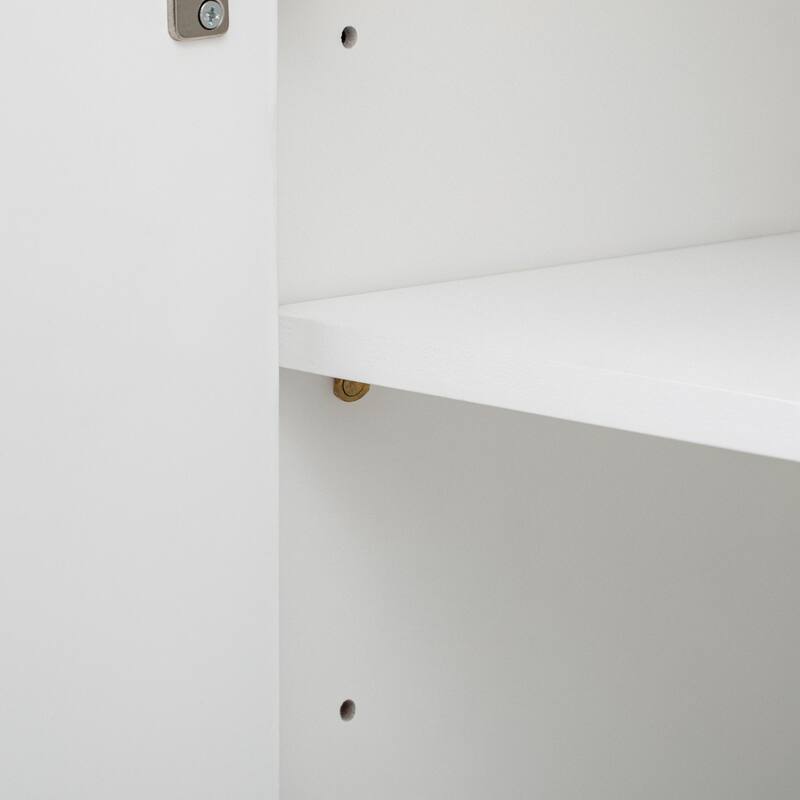 Curved Corner Design Wave Door Panel Cabinet