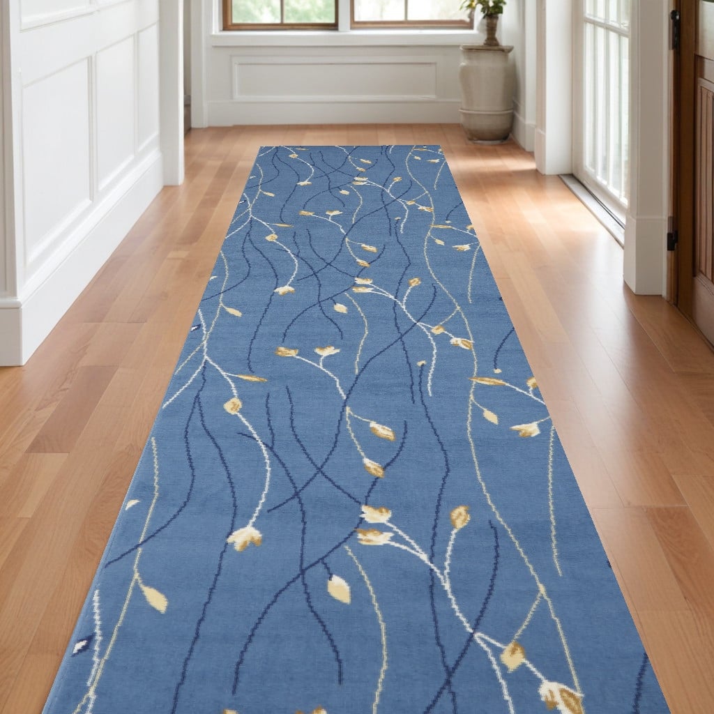 Mafuq Power Loomed Floral Area Rug By HomeRoots - 144' X '27' X '0.5
