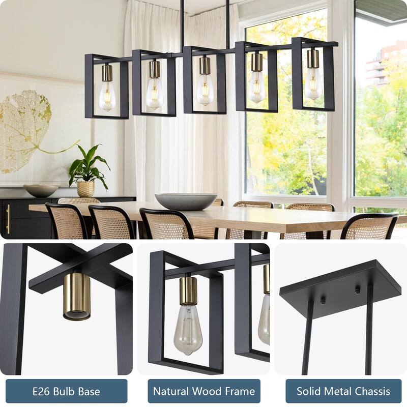 Kitchen Island Lighting Fixture, Dining Room 4 Lights Chandeliers