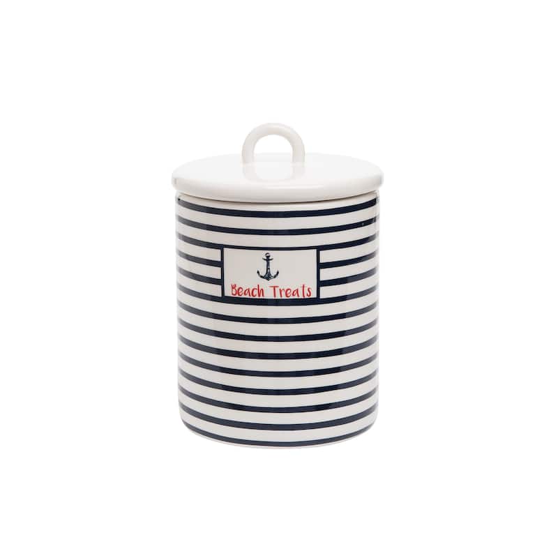 Nautical Treat Jar With Lid