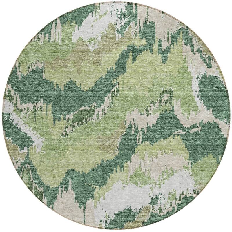 HomeRoots Abstract Transitional Rectangle Outdoor Rug