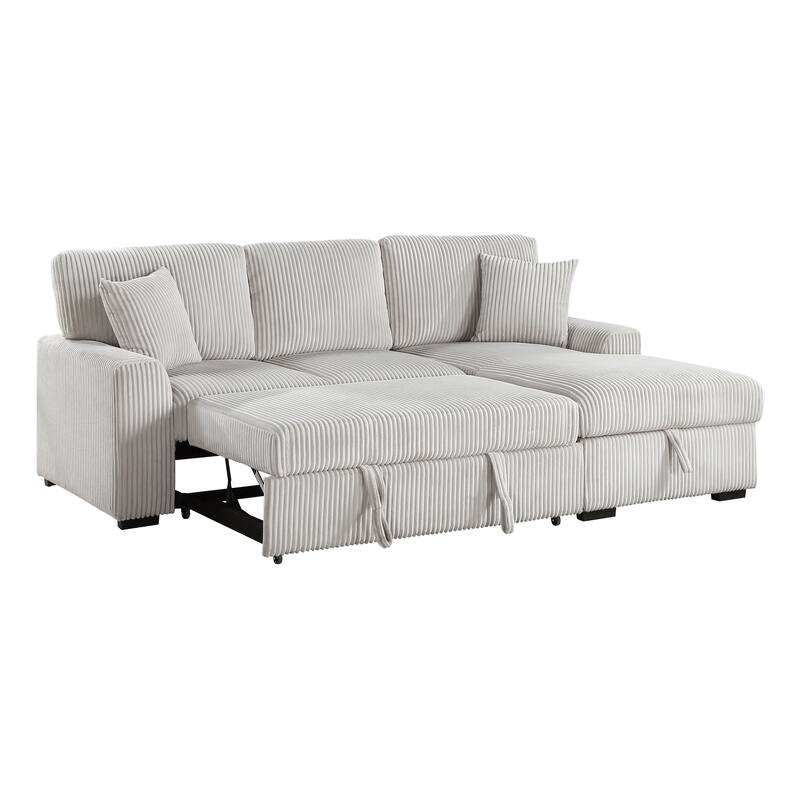 Manche 2-Piece Sectional Sofa with Pull-out Bed and Right Chaise