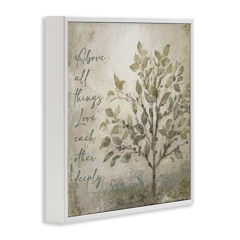 Stupell Rustic Love Each Other Deeply Framed Giclee Art Design By John Spaeth