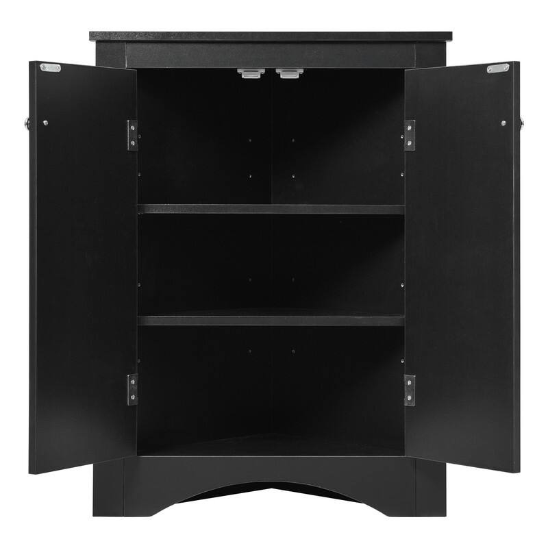 Triangle Bathroom Storage Cabinet with Adjustable Shelves