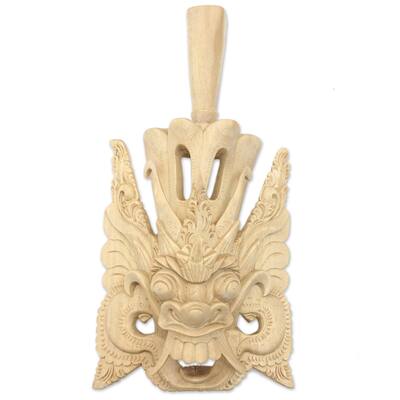 Novica Handmade King Bedaulu Wood Mask