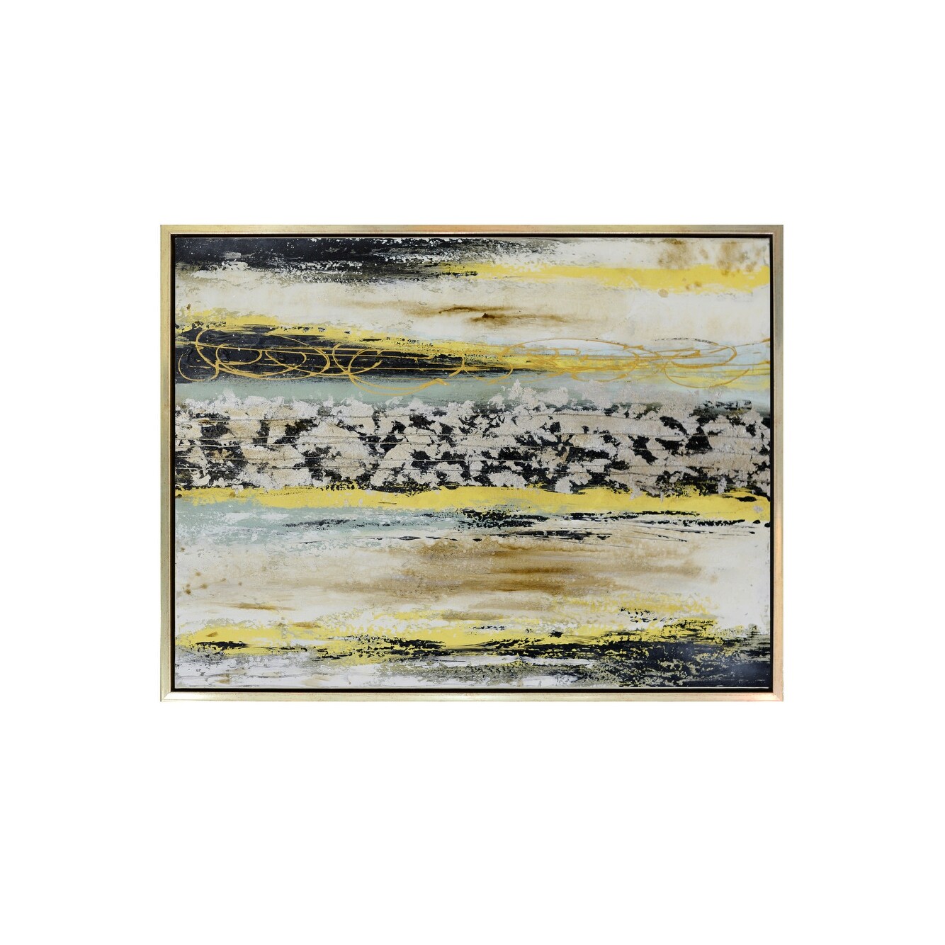 Shop Harp And Finial Hfw32889 Tango 42 X 32 Framed Abstract