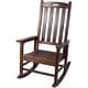 preview thumbnail 17 of 18, Wooden Porch Rocker Chair Wide Seat and Tall Backrest,High Back Smooth Rocking Chairs for Outdoor & Indoor,Light