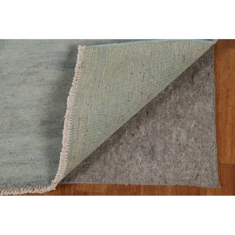 Hand Knotted Oriental 100% Wool Carpet Modern Modern Navy Blue & Blues Gabbeh Area Rug - 4' 1'' X 2' 8''