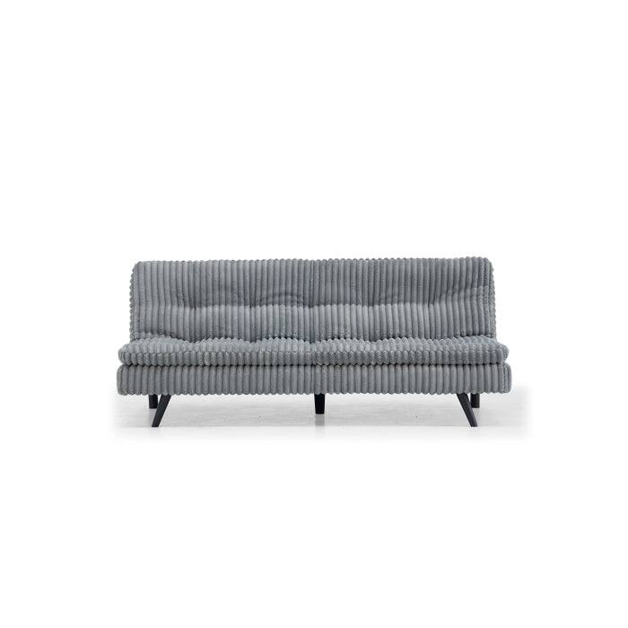 Modern Corduroy Futon Sofa Bed with Plush Tufted Pillow Top, Convertible Living Room Sofa Bed