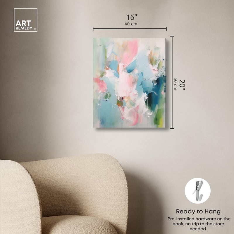 Neon Breeze II Canvas by Art Remedy, Gallery Wrapped