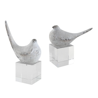 Uttermost Better Together Bird Sculptures, S/2 - 3.875 W x 10.5 H x 7 D (inches)