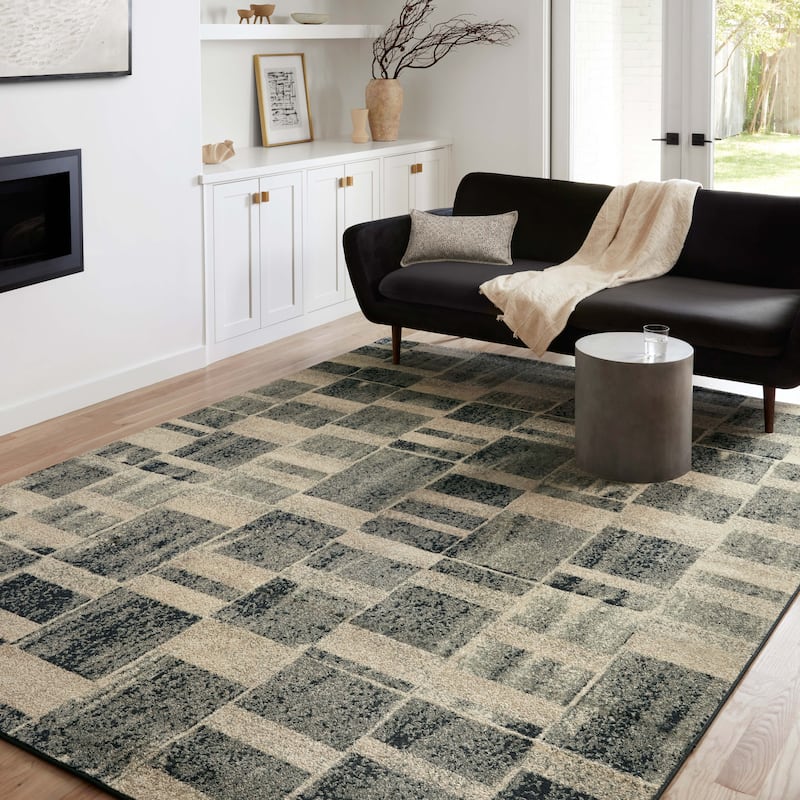 Alexander Home Bradford Modern Industrial Area Rug