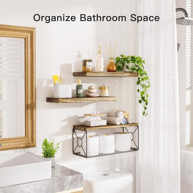Bathroom Shelves Over Toilet - 15.75"D x 5.91"W x 1.2"H