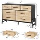preview thumbnail 10 of 26, 7 Dresser for Bedroom, Freestanding 52" Wide Drawer Dresser with Storage
