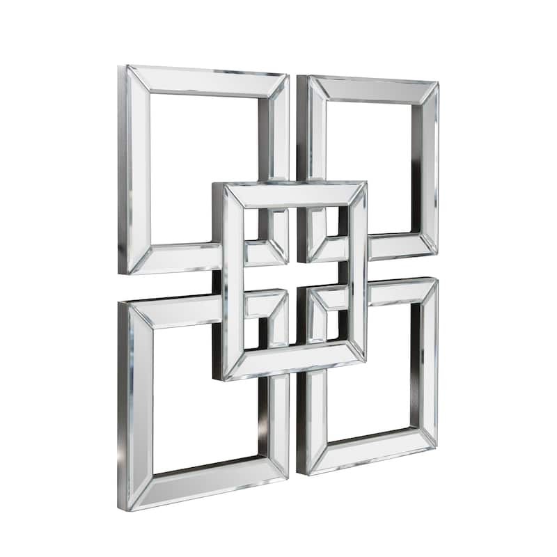 Allan Andrews Contemporary Layered Square Accent Mirror - 16" x 16"