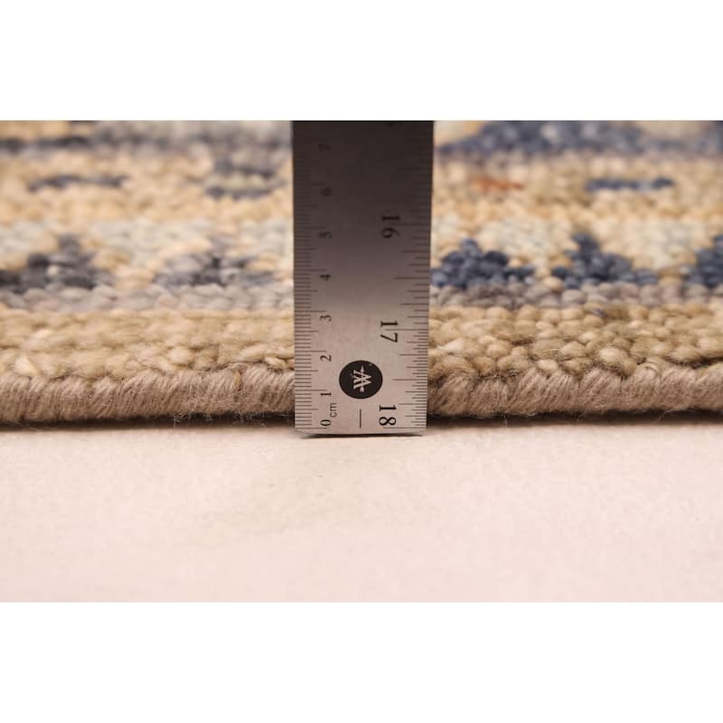 ECARPETGALLERY Hand-knotted Jules Serapi Khaki Wool Rug - 8'11 x 11'11