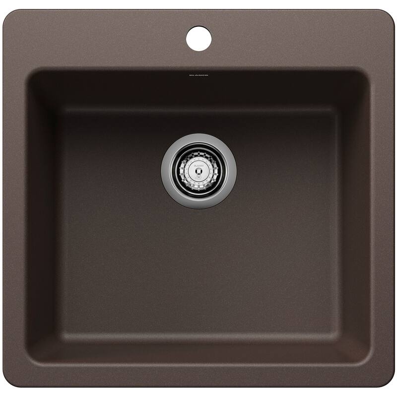 Blanco 443229 Liven 21" Drop-In/Undermount Single Basin SILGRANIT - Cafe Brown