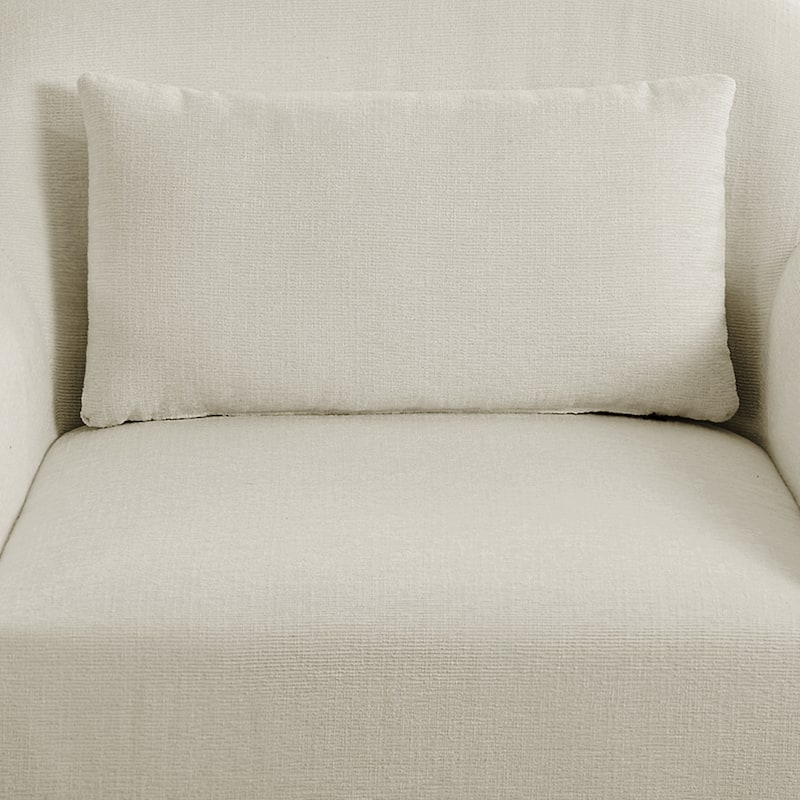 Modern Chenille 360-Degree Swivel Chair Accent Chair