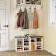 preview thumbnail 20 of 32, Shoe Storage Bench Cubby Organizer for Entryway