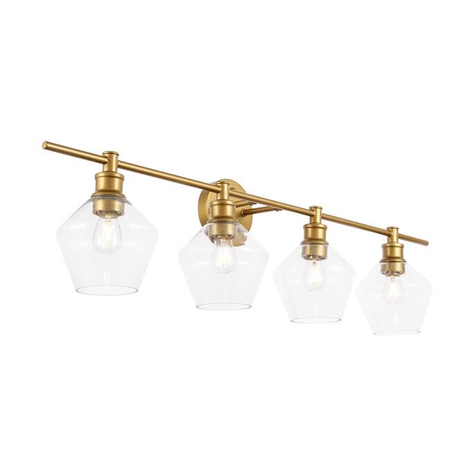 Gwyneth 4-light Clear Glass Wall Sconce