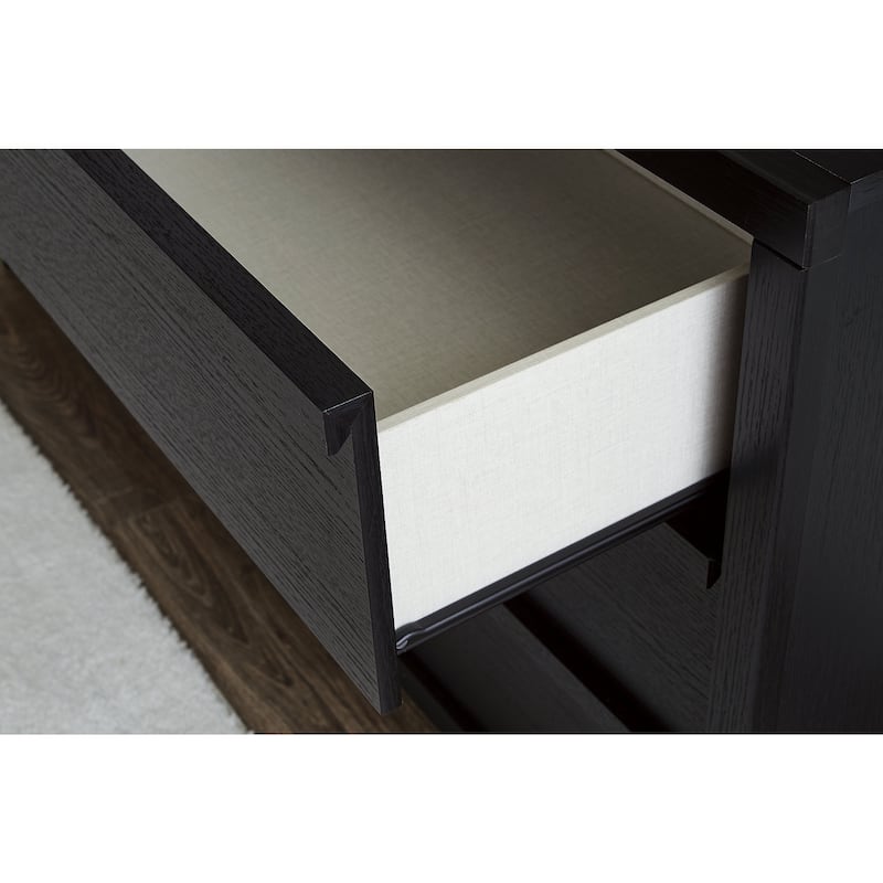 Signature Design by Ashley Danziar Black Wide Chest of Drawers