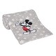 preview thumbnail 3 of 2, Lambs & Ivy Disney Baby Mickey Mouse Stars Gray Soft Fleece Baby Blanket