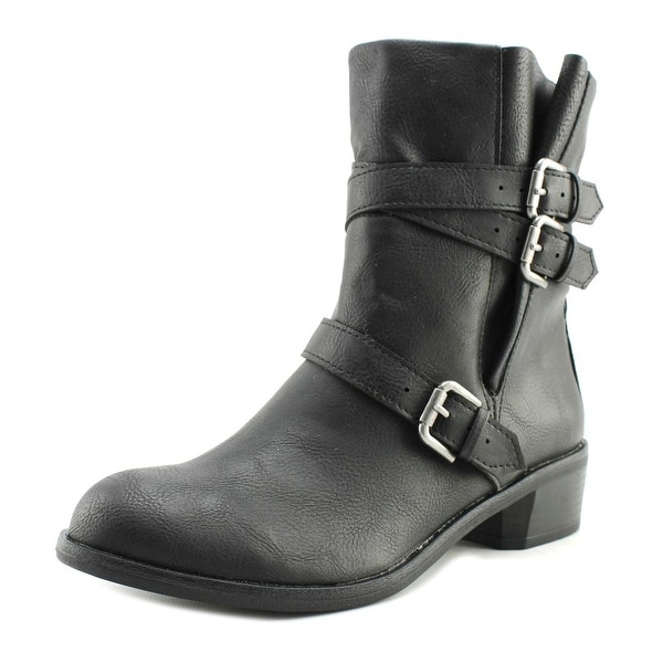 Style & Co Baxten Women Round Toe Synthetic Black Ankle Boot