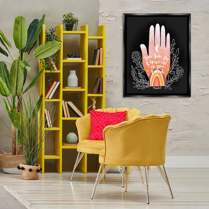Stupell Universe In Your Hand Framed Floater Canvas Wall Art Design By Mandy Ford Art + Illustration