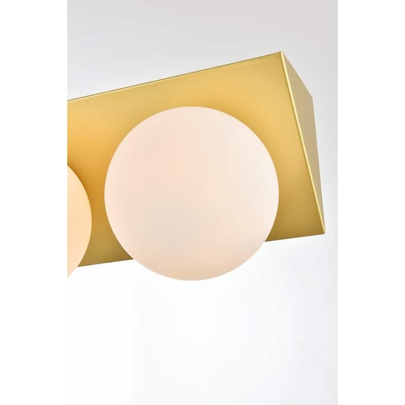 Jinzo 1 Light Black and Frosted White Bath Sconce
