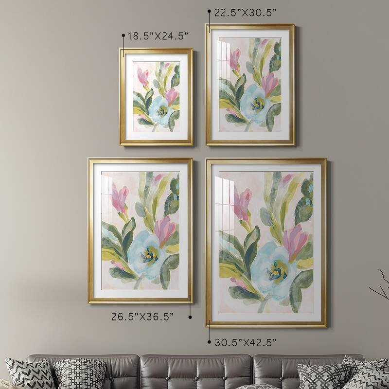 Floral Breeze Fresco II Premium Framed Print - Ready to Hang