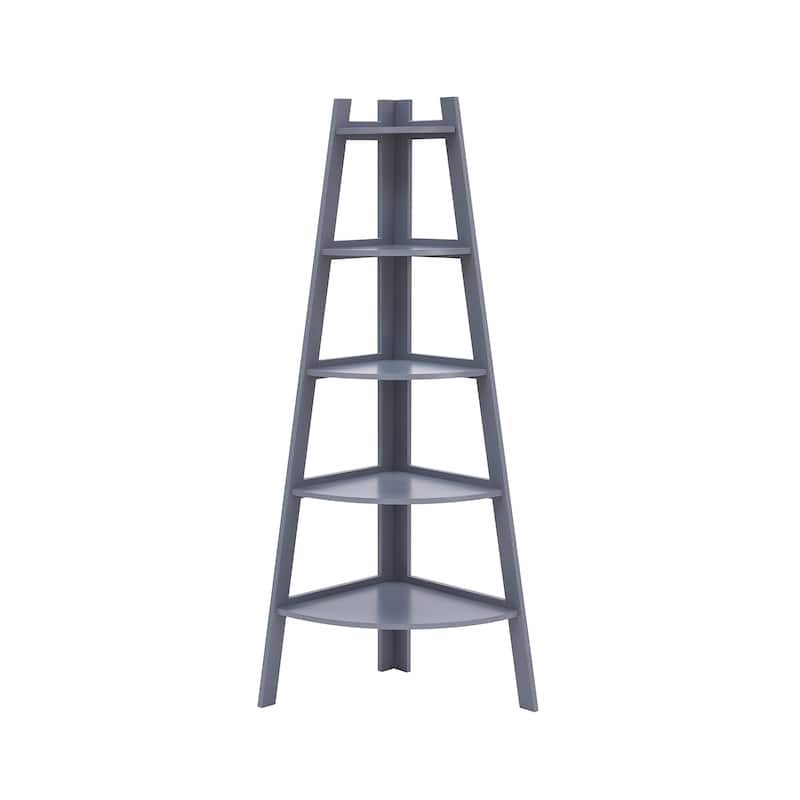 Danya B. 5-Tier Corner Ladder Display Bookshelf