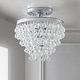 preview thumbnail 19 of 24, Gabrielle Metal/Crystal LED Flush Mount, by JONATHAN Y