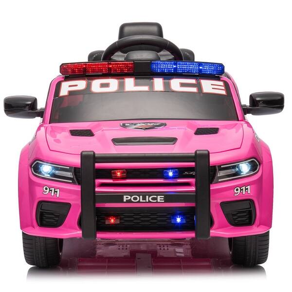 slide 2 of 6, Licensed Dodge Charger,12v Kids ride on police car W/Parents Remote Control