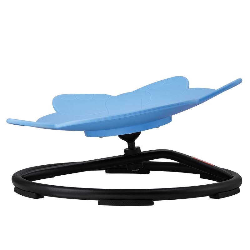 Elephant Shape Plastic Kids Swivel Toy Chair with Non-Slip Metal Base Ideal Gift for Birthday or Christmas