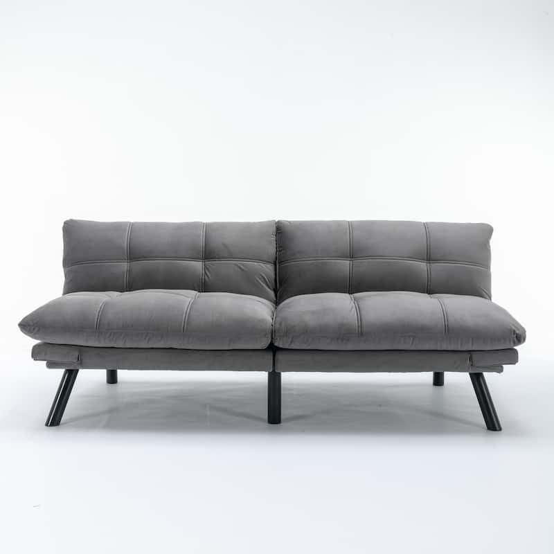 Folding Sofa Bed - Modern 2-Seater with Smooth Upholstery