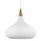 Option Matte White / Burnished Brass