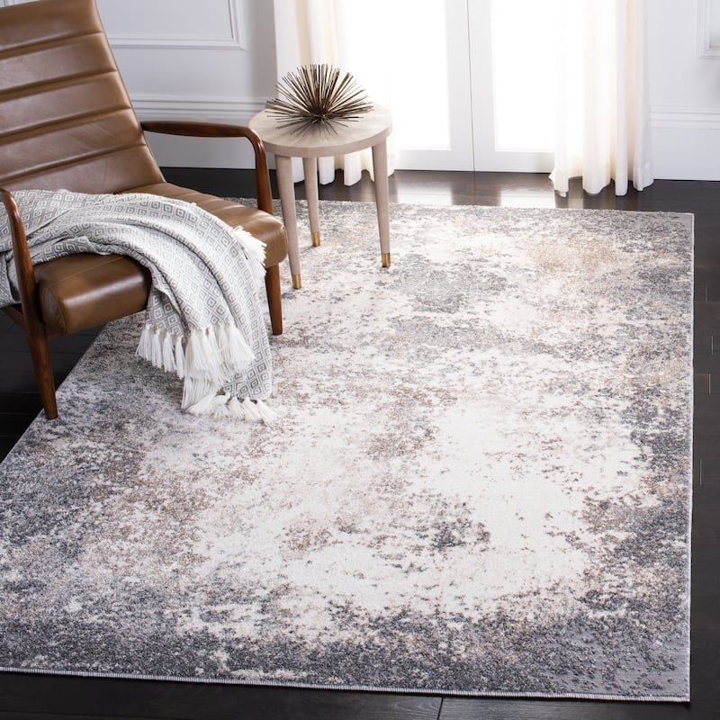 SAFAVIEH Aston Zhannat Modern Abstract Rug - 5'3" x 7'7" - Grey/Ivory