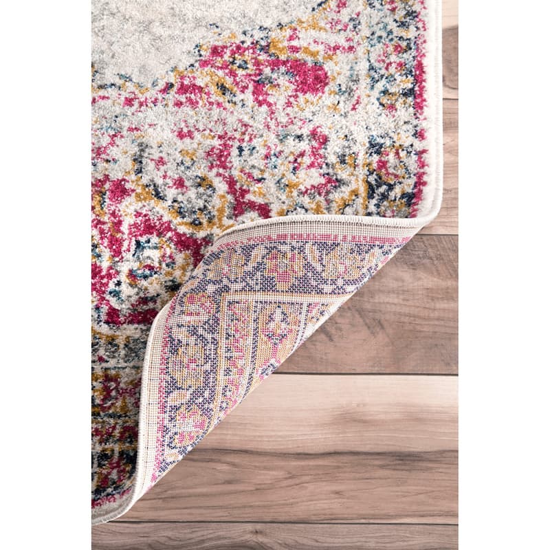 Nuloom Vintage Persian Medallion Faded Area Rug