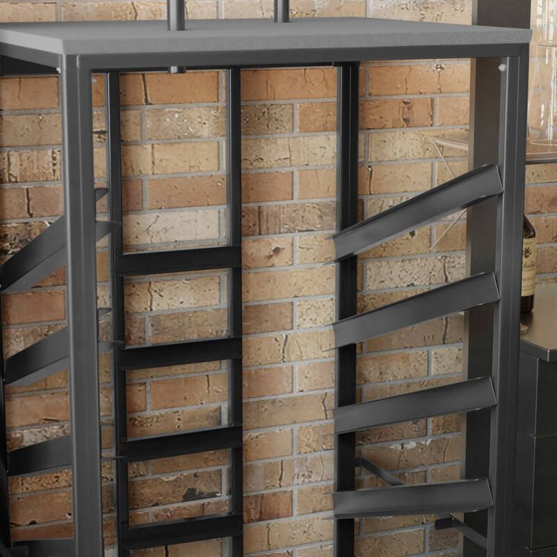 Cocktail Table Dolly with Sloped Shelves for 30" Round Tables - 34.5"W x 28.75"D x 62.5" - 79.5"H