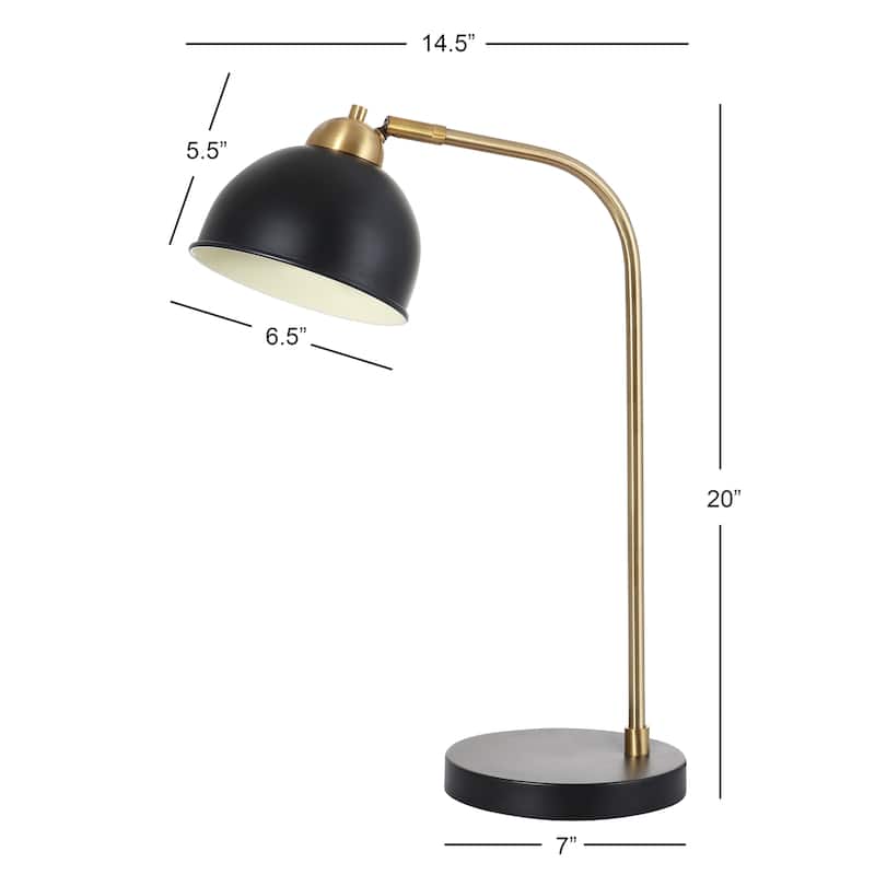 SAFAVIEH Lighting Zuzanna 20-inch LED Table Lamp - 14.5"x7"x20" - 15Wx7Dx20H