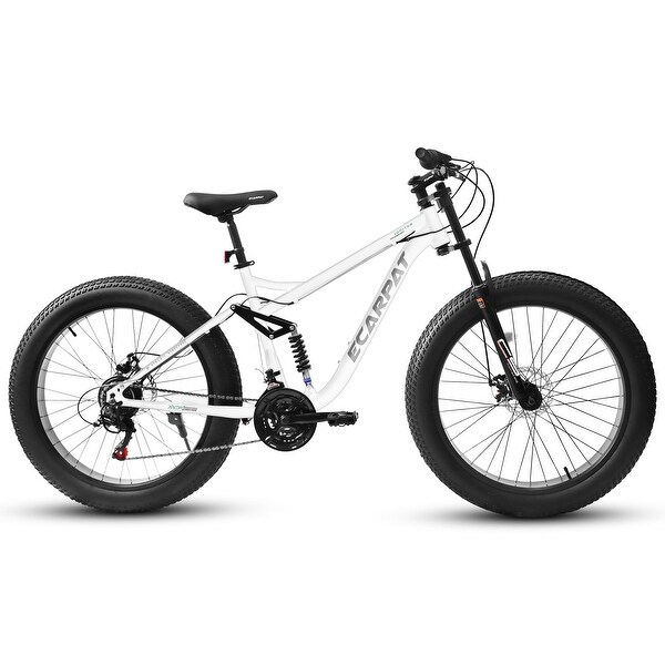 26 Inch Full Suspension Fat Tire Mountain Bike with 21 Speed