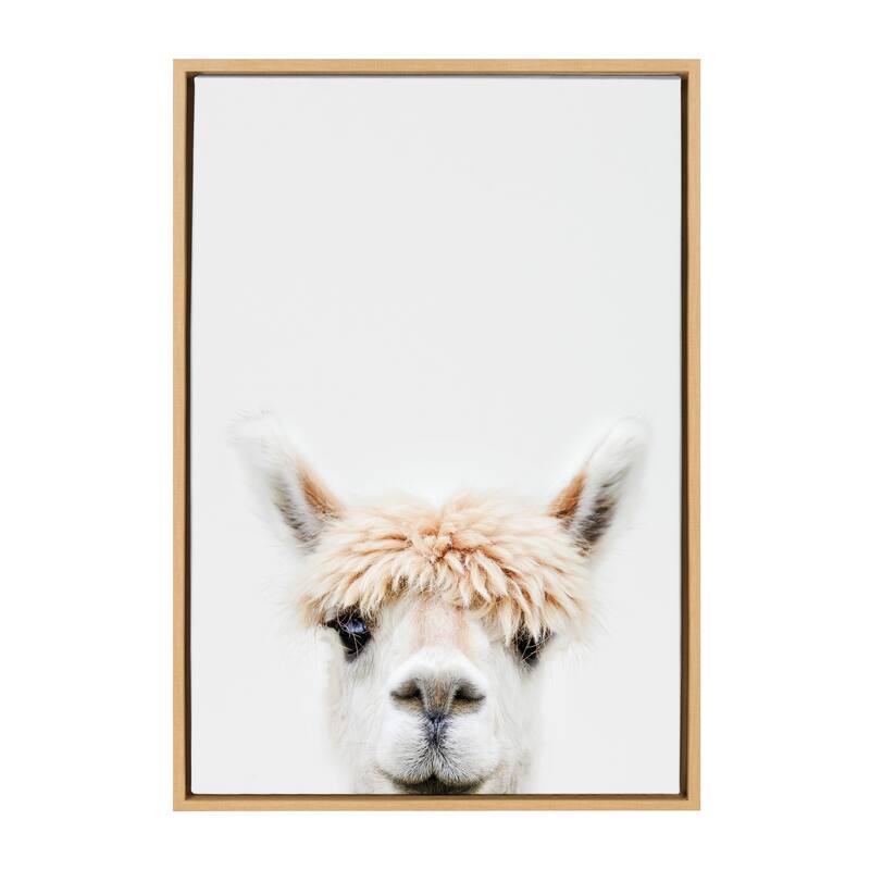 Kate and Laurel Sylvie Bangs Framed Canvas by Amy Peterson - 23x33 - Plastic - Brown
