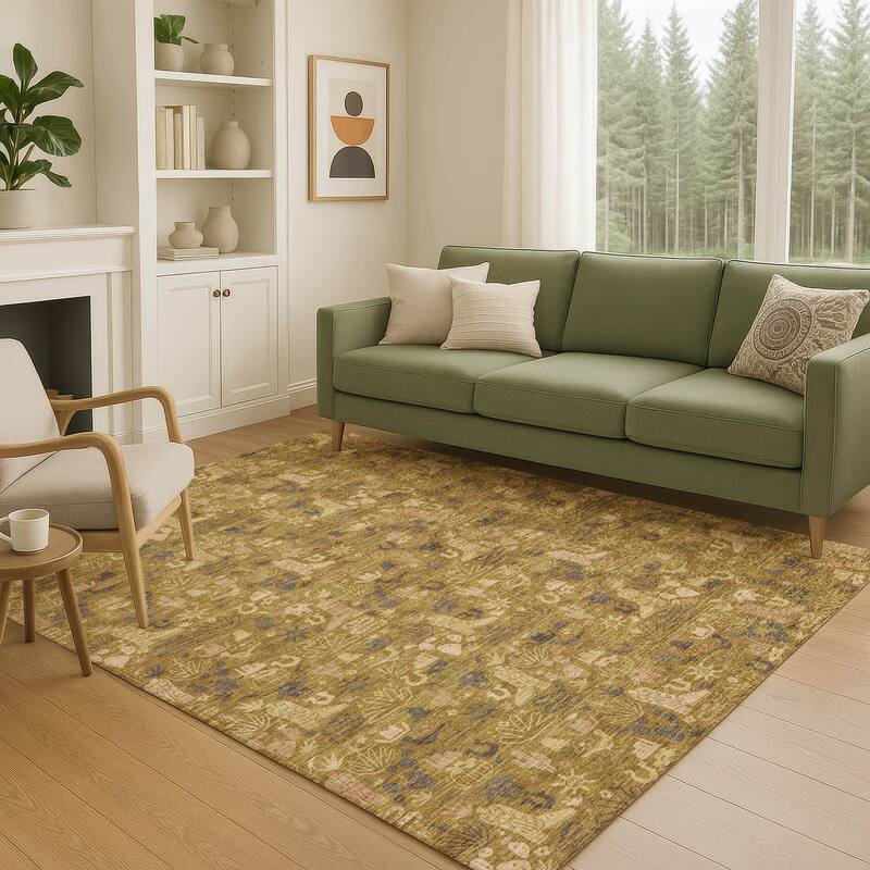 Machine Washable Indoor/ Outdoor Cowboy Dallas Chantille Rug